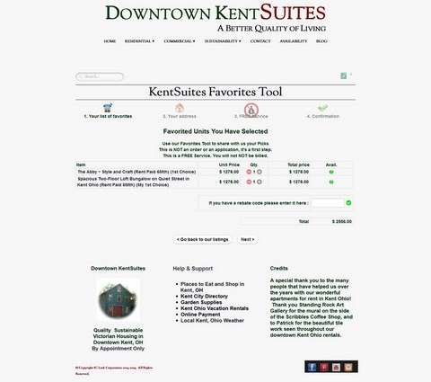 The Cool KentSuites Favorites Tool